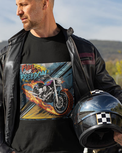 Fuel your Freedom Round Neck Full Sleeve T-shirt for Men