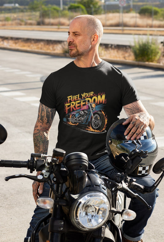 Fuel your Freedom Round Neck Half Sleeve T-shirt