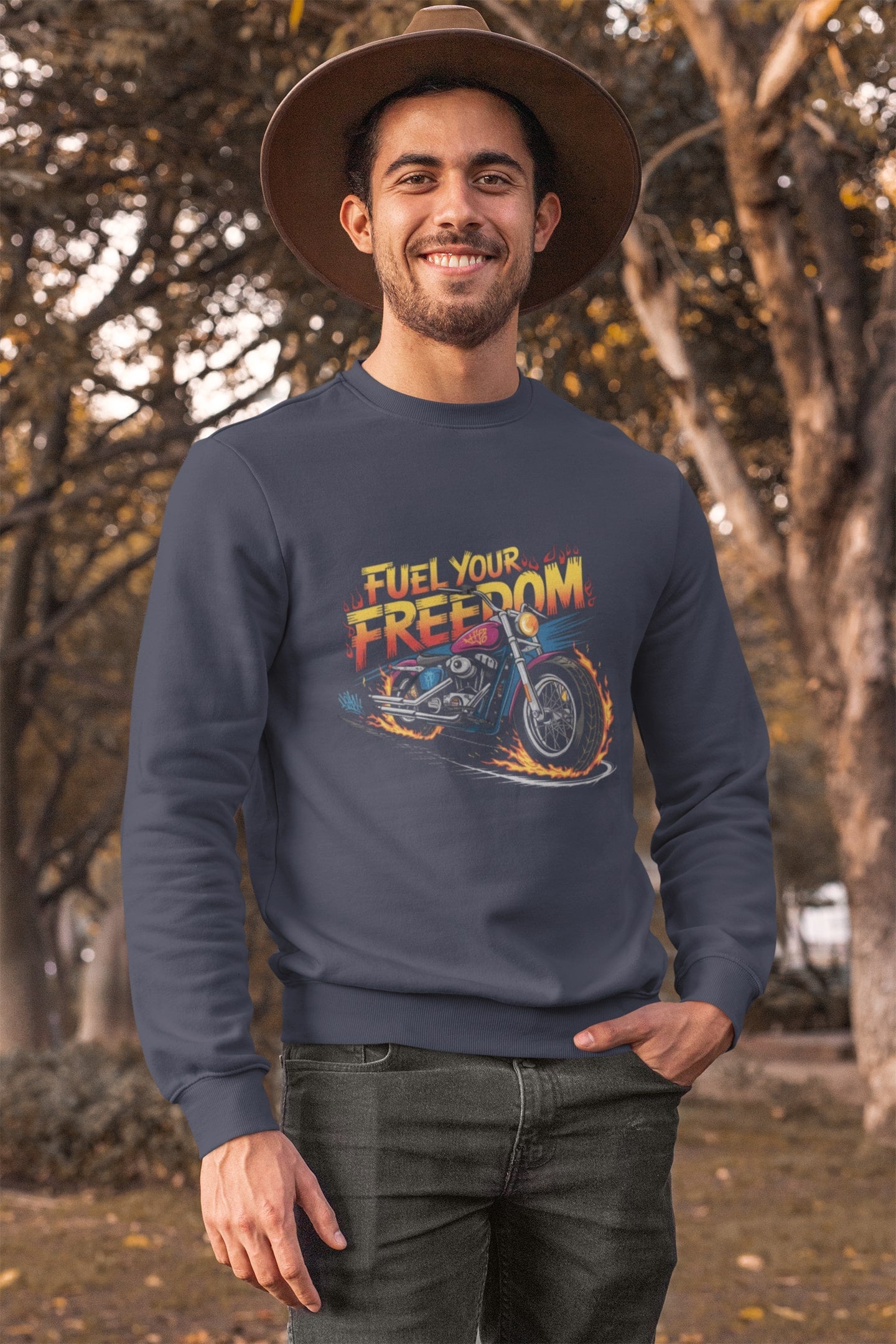 Fuel your Freedom Round Neck Sweatshirt