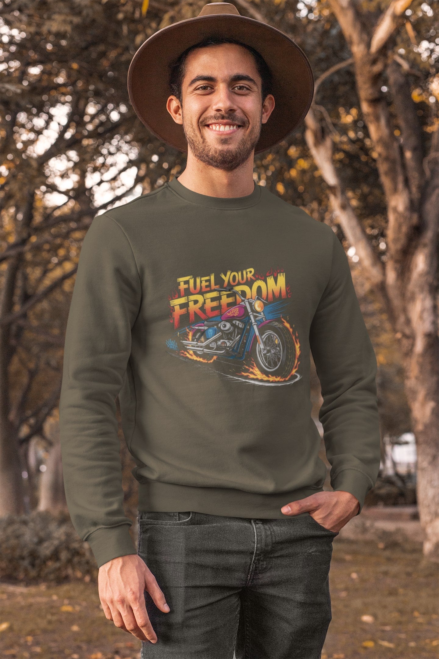 Fuel your Freedom Round Neck Sweatshirt