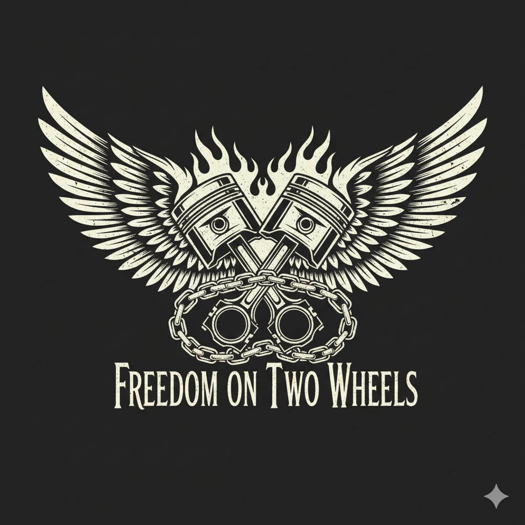 Freedom on two wheels Men's Full Sleeve T-Shirt