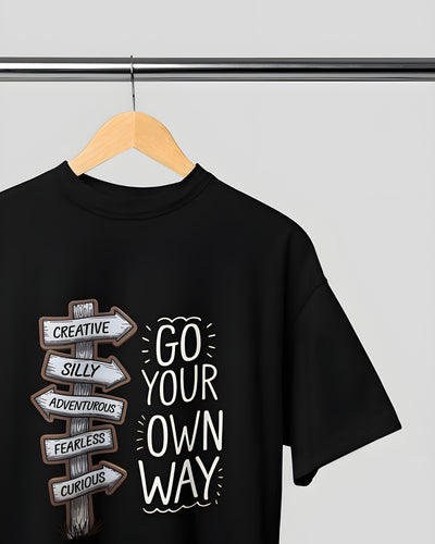 Go Your Own Way Classic Round Neck T-shirt