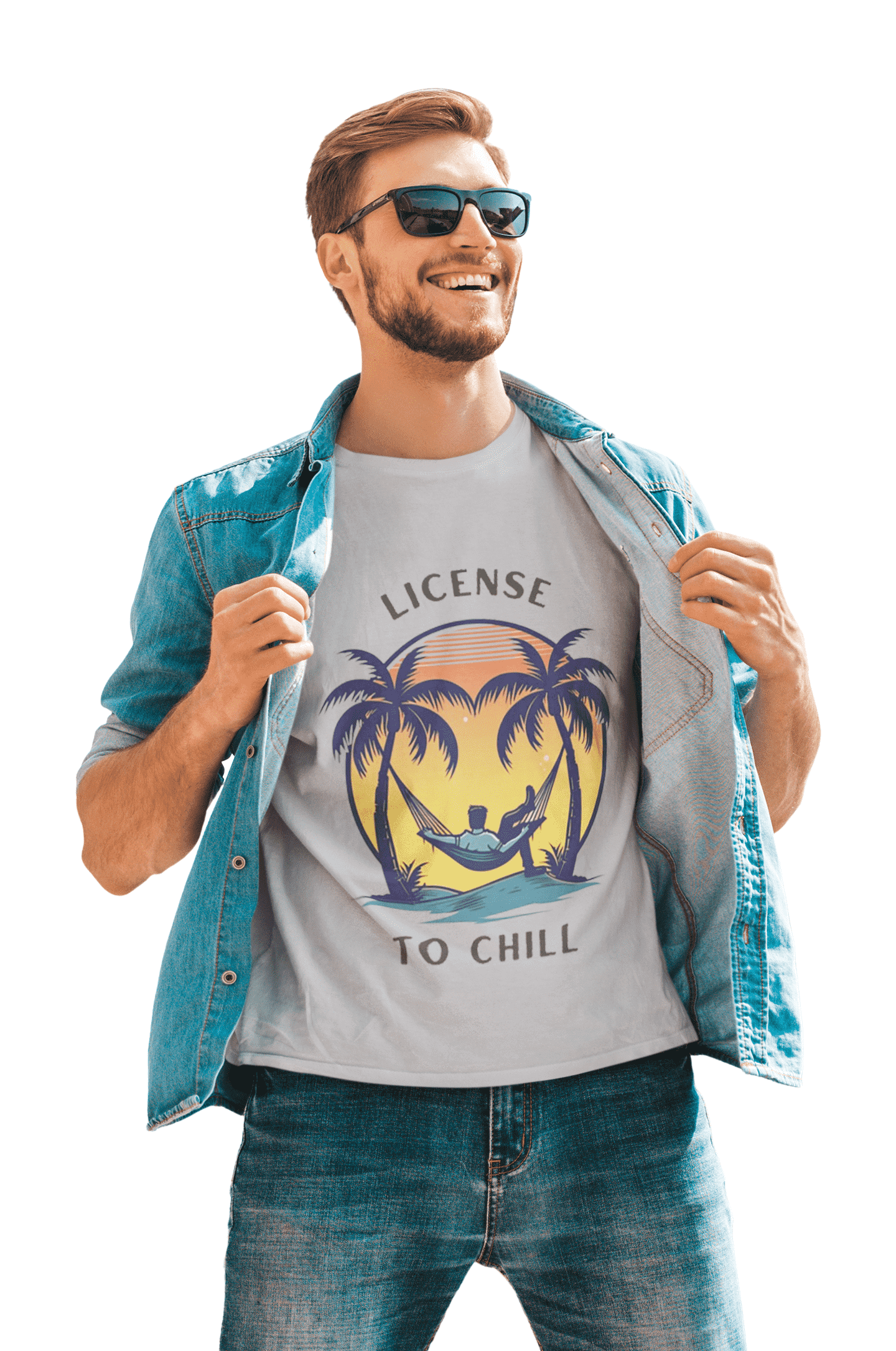 License to Chill Round Neck Full Sleeve T-shirt for Men