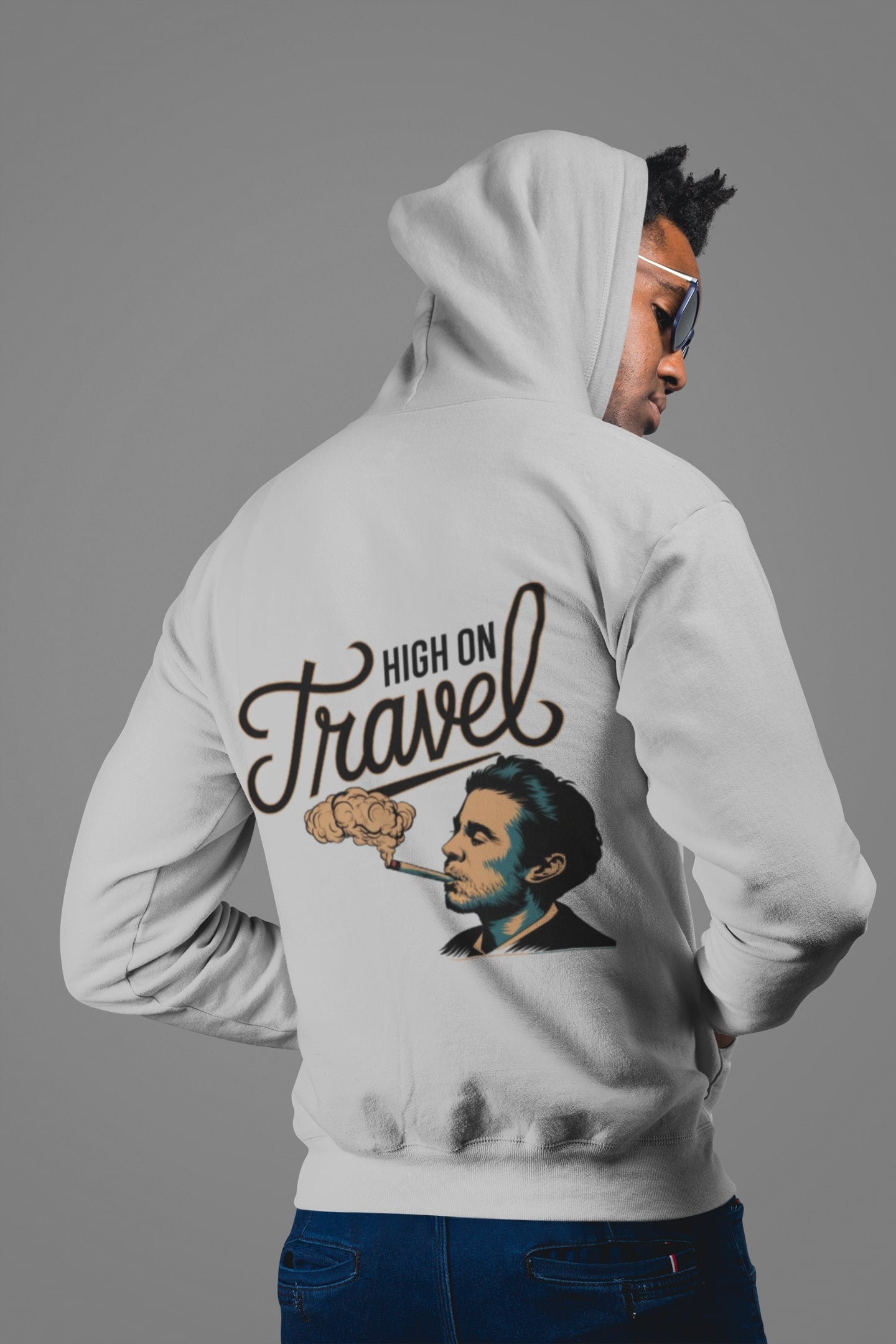 High On Travel  Unisex Hooded Sweatshirt