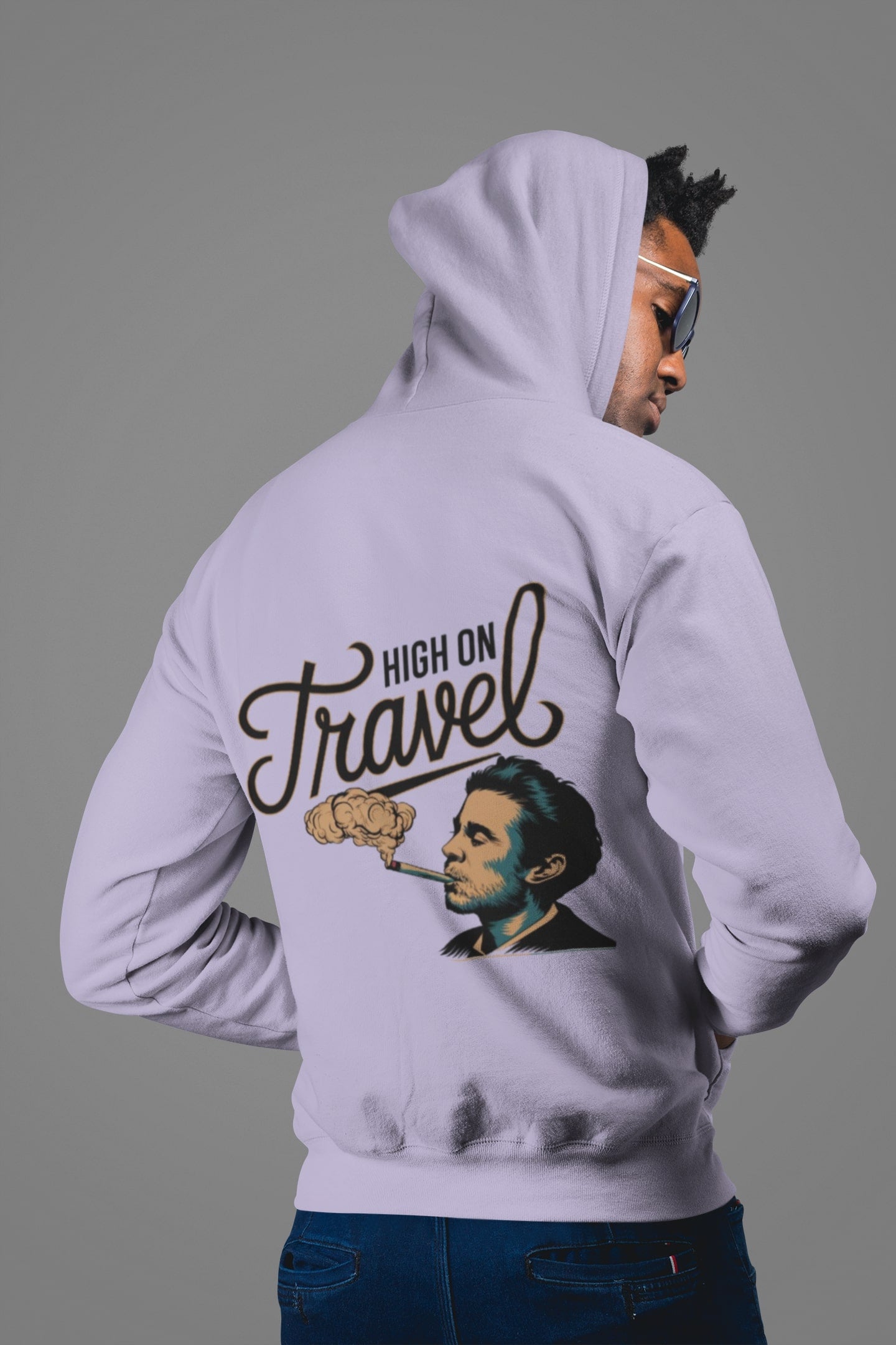 High On Travel  Unisex Hooded Sweatshirt