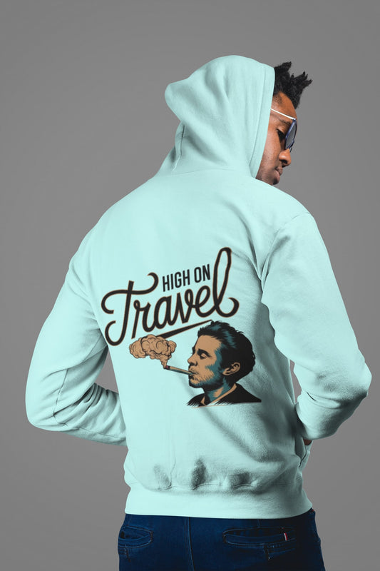 High On Travel  Unisex Hooded Sweatshirt