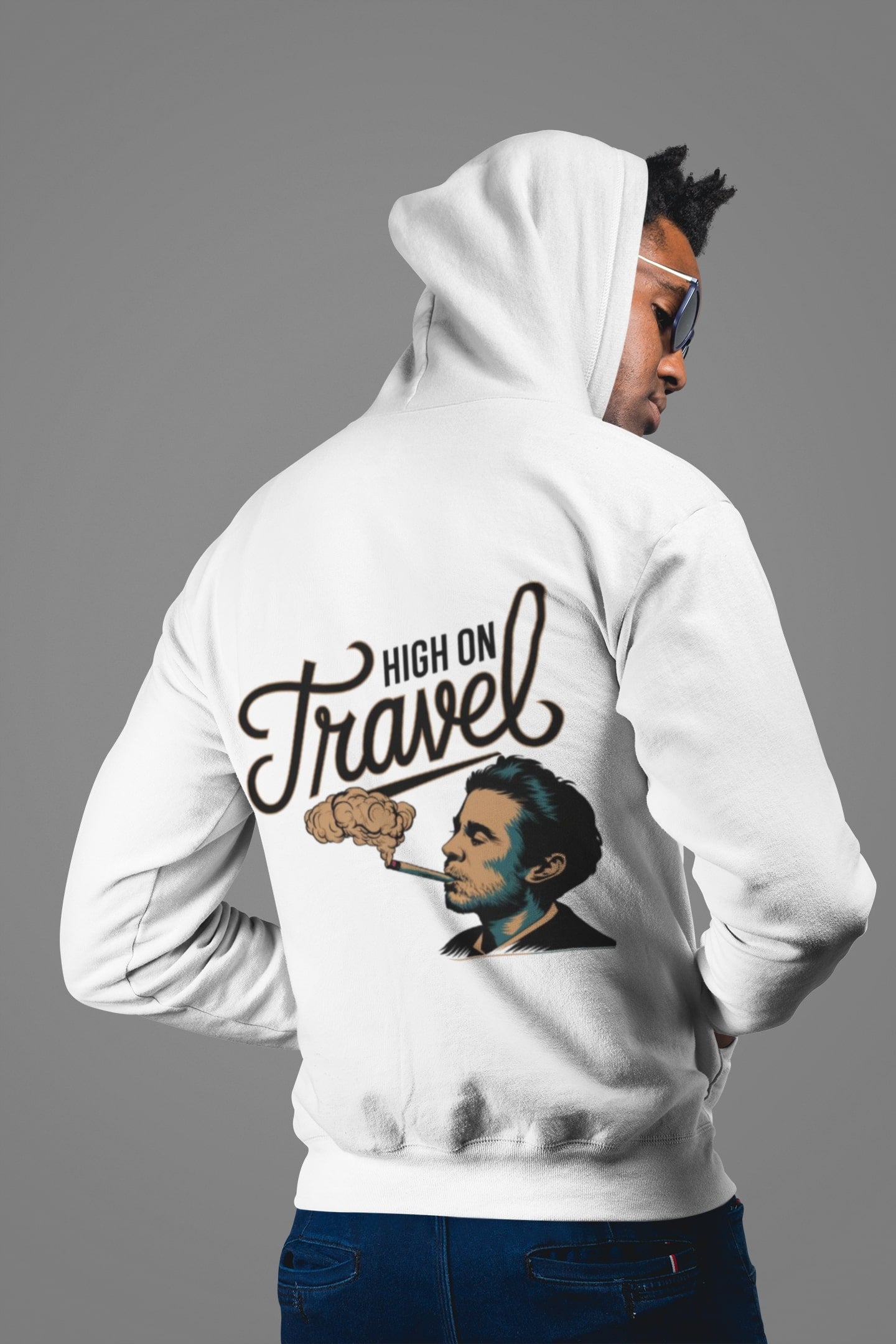 High On Travel  Unisex Hooded Sweatshirt