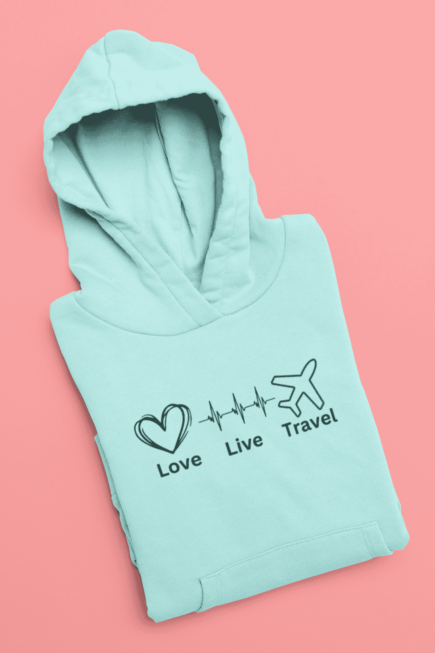 Love Live Travel Unisex Hooded Sweatshirt