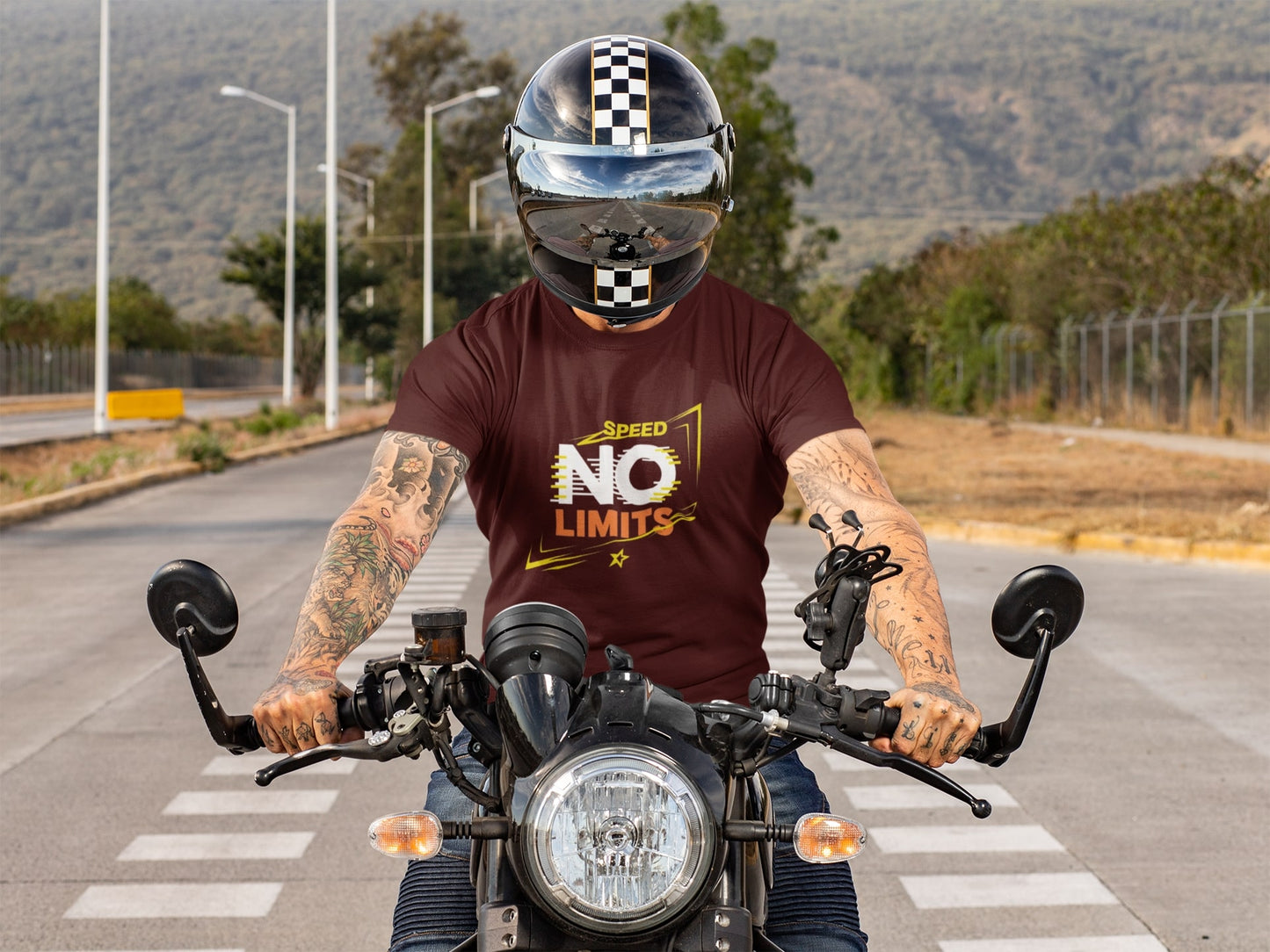No Limits Classic Round Neck Bike T-shirt