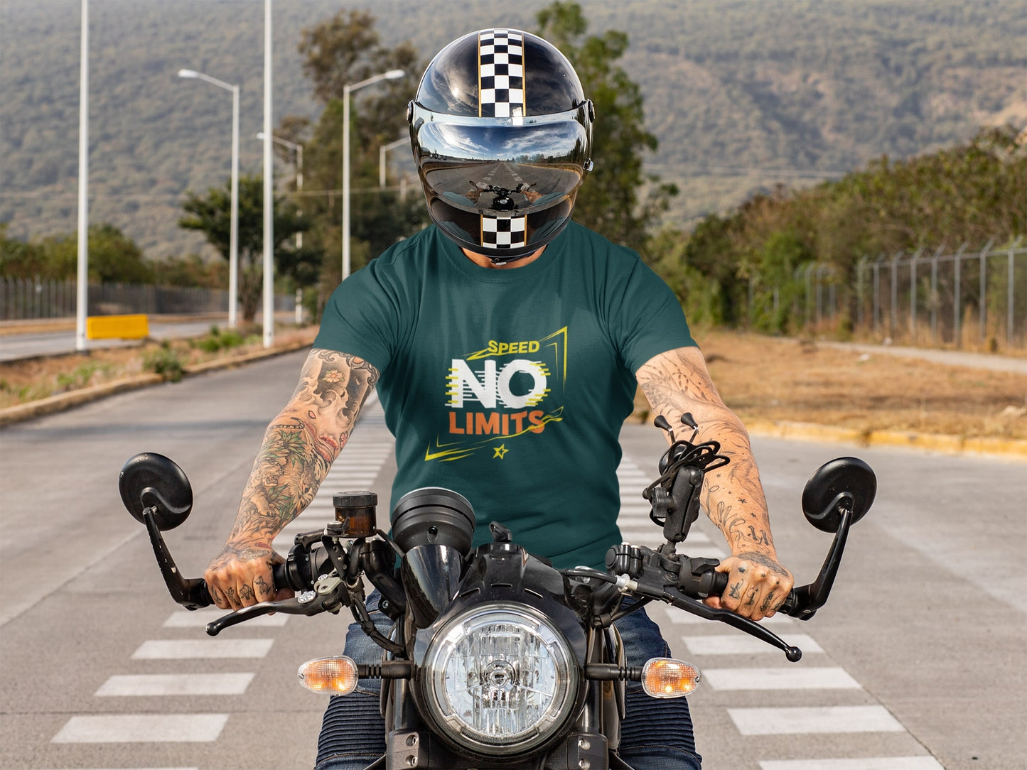 No Limits Classic Round Neck Bike T-shirt