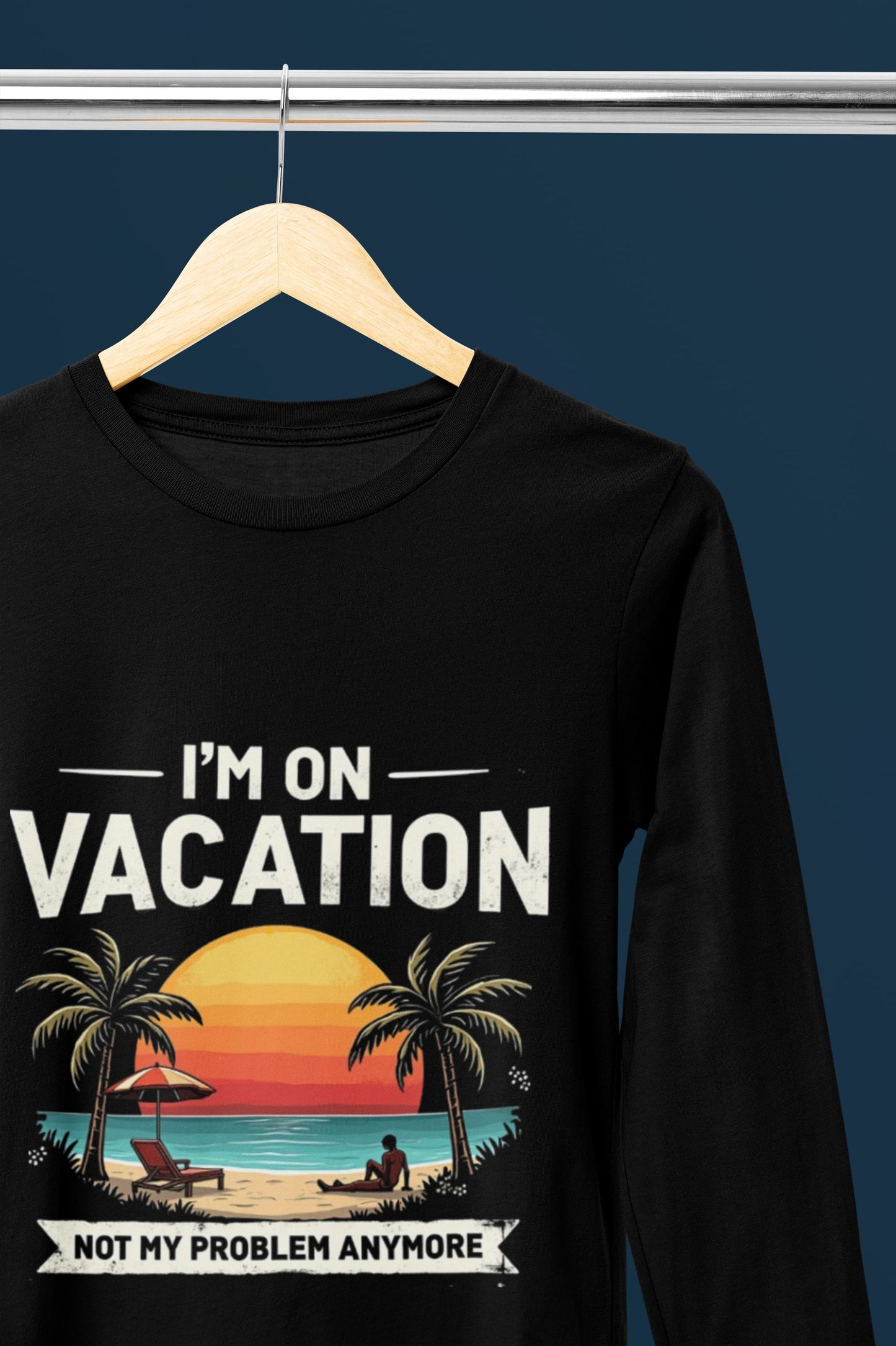 On Vacation Round Neck Full Sleeve T-shirt