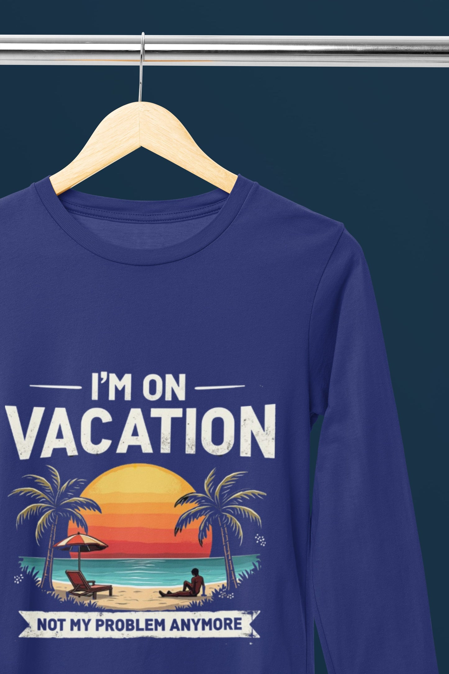 On Vacation Round Neck Full Sleeve T-shirt