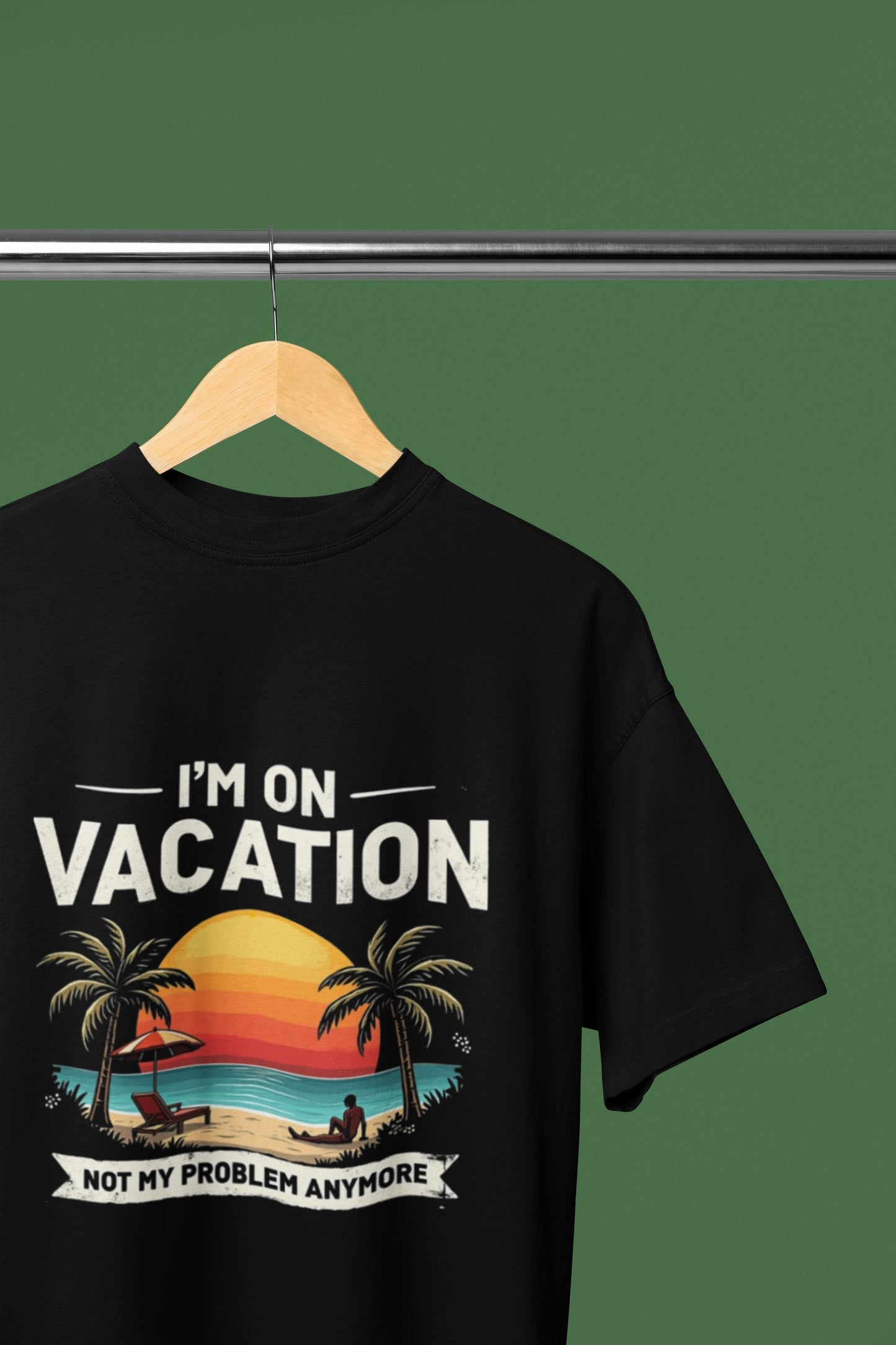 On Vacation Round Neck Half Sleeve T-shirt