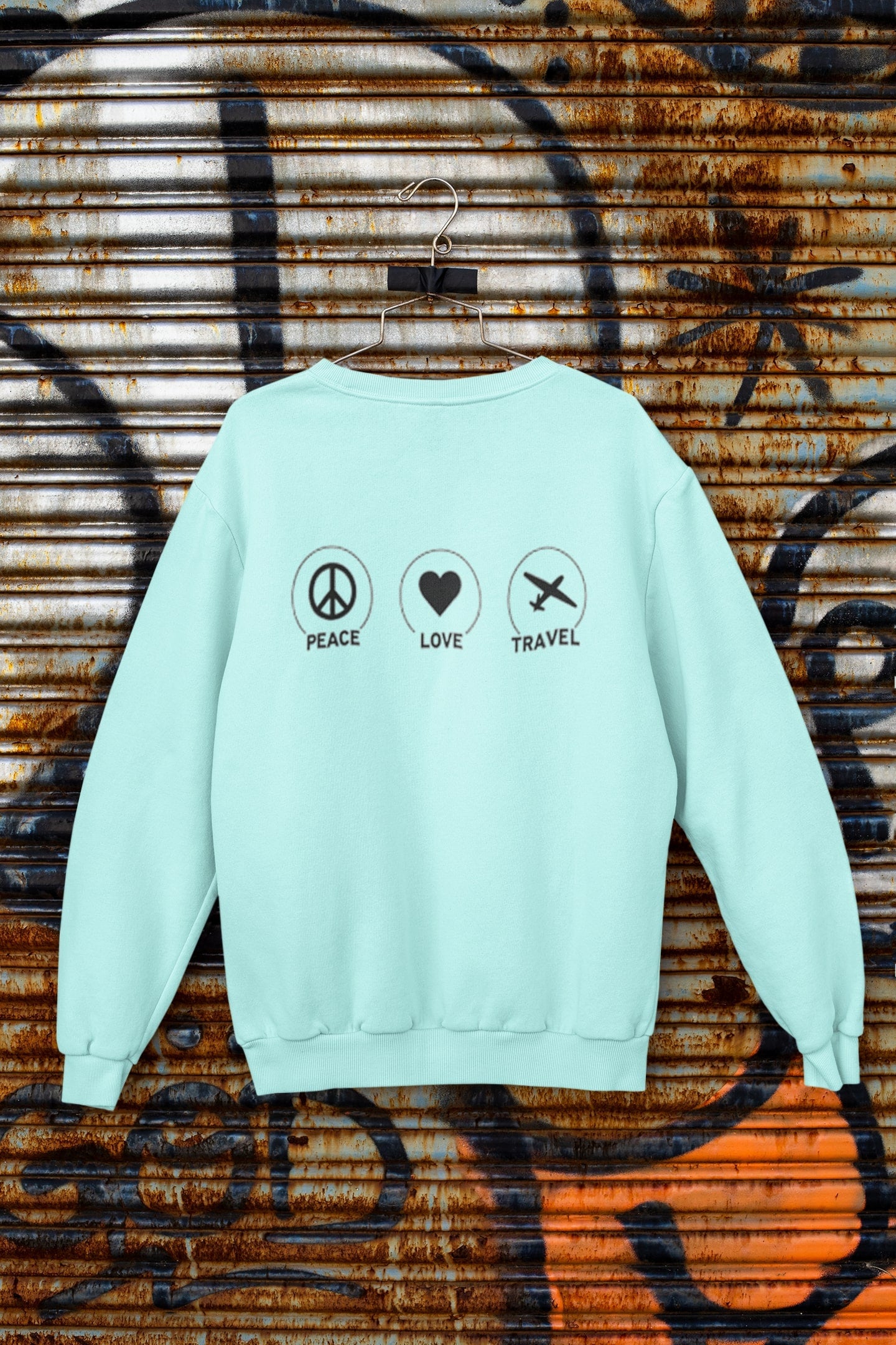 Peace Love Travel Classic Unisex Sweatshirt