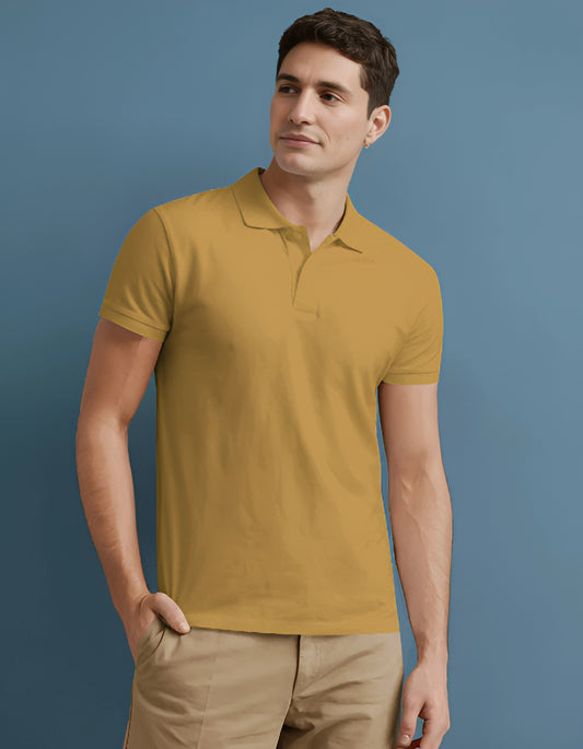Men's Polo Mustard Yellow