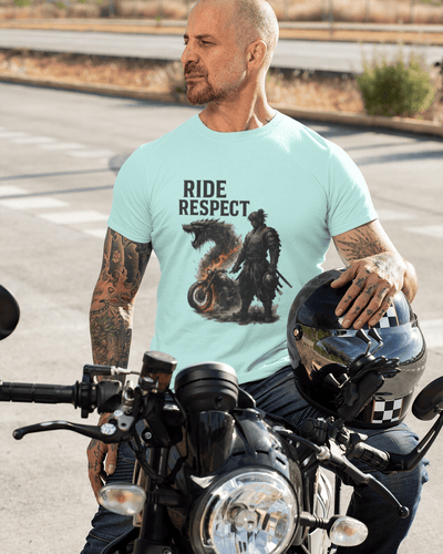 Ride Respect – Premium Cotton Stretch Biker T-Shirt