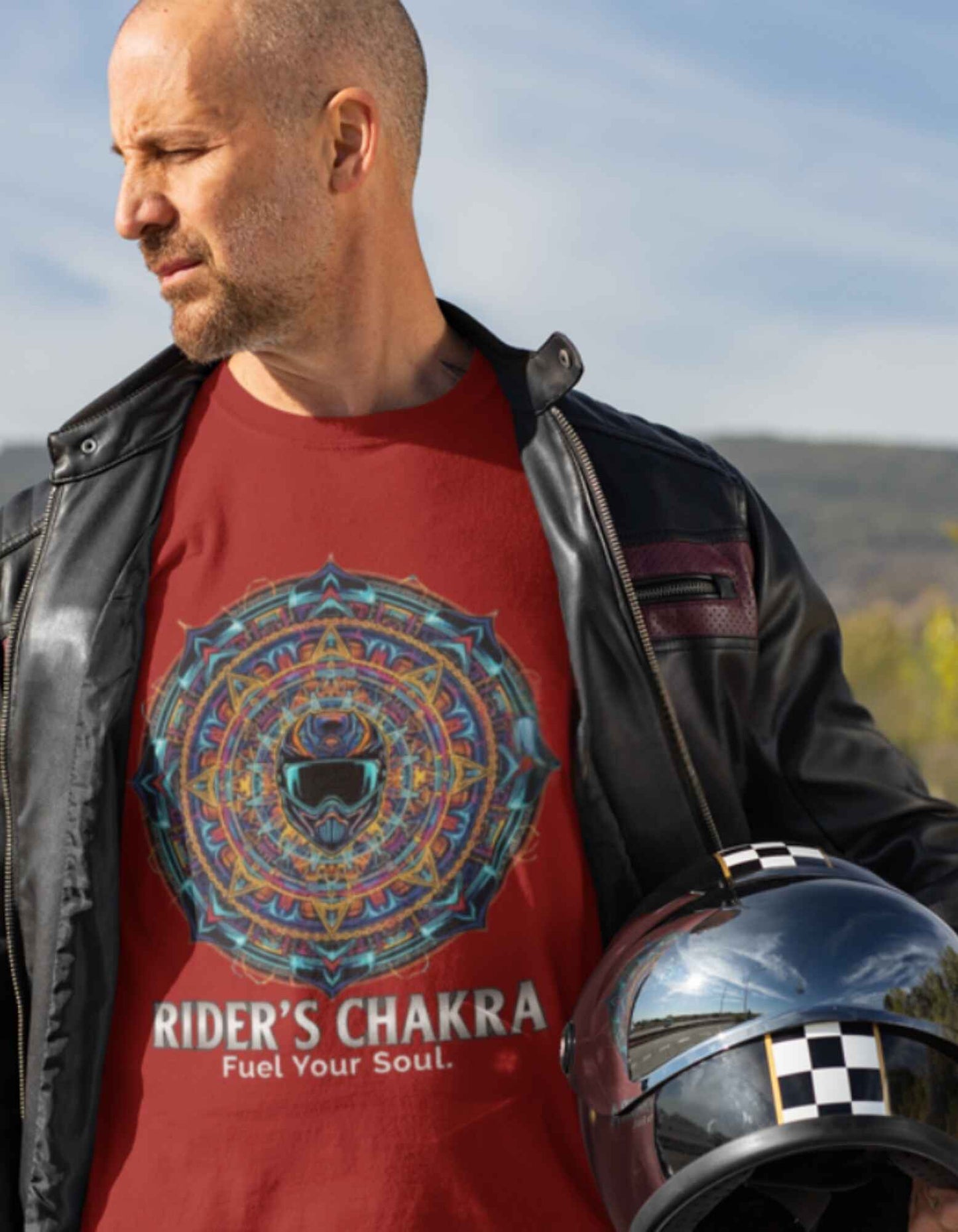 Rider's Chakra Full Sleeve Biker T-shirt