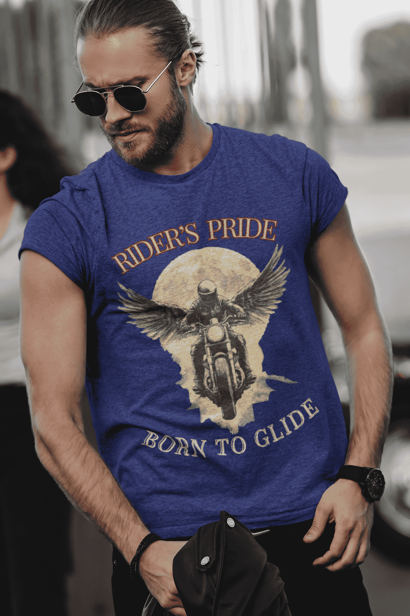 Rider's Pride Round Neck Half Sleeve Bike T-shirt for Men