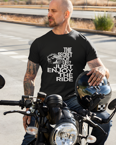 The Secret of Life Classic Biker T-shirt for Men
