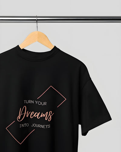 Turn your Dreams into Journeys Classic Round Neck T-shirt