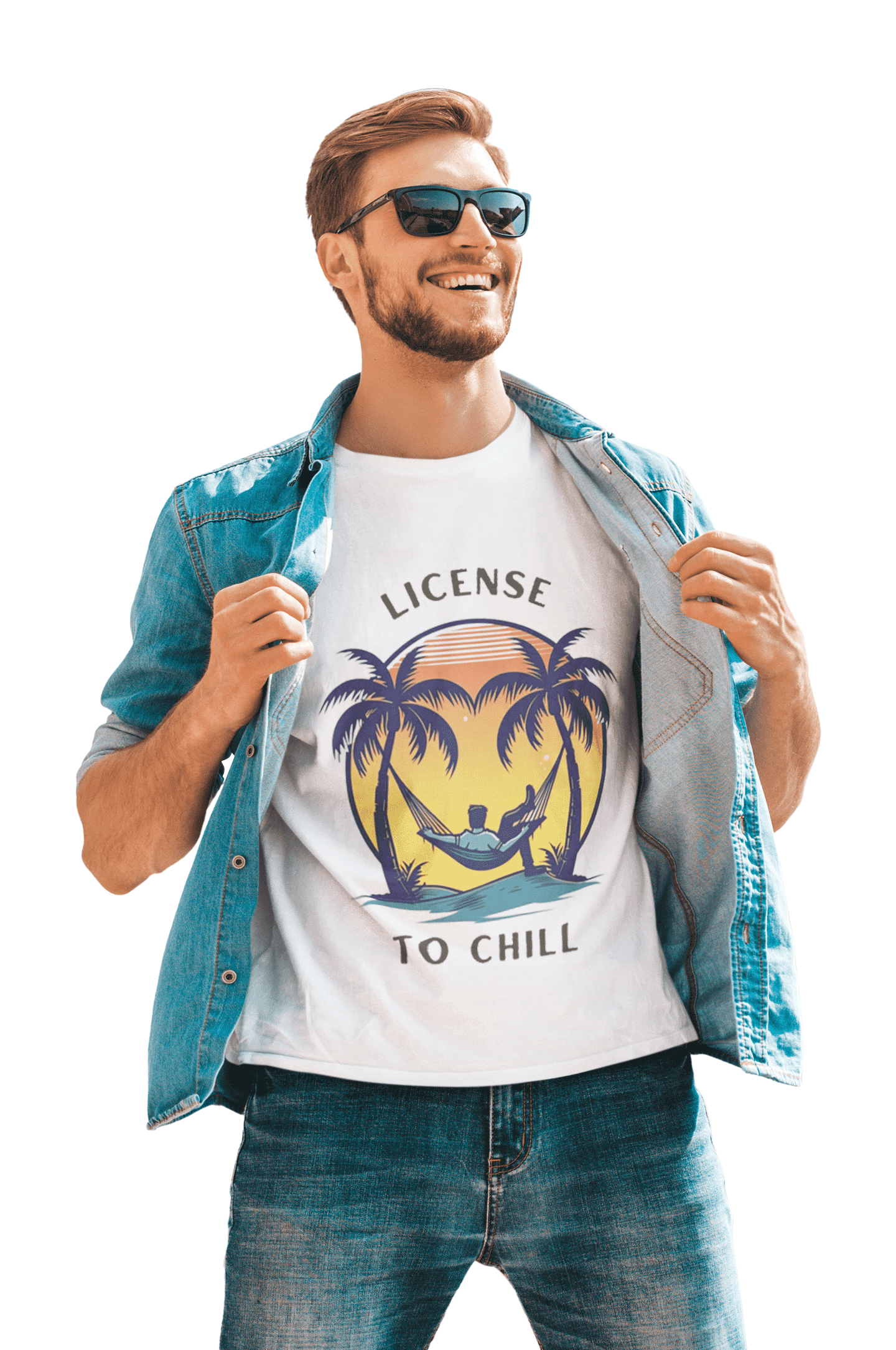 License to Chill Round Neck Full Sleeve T-shirt for Men