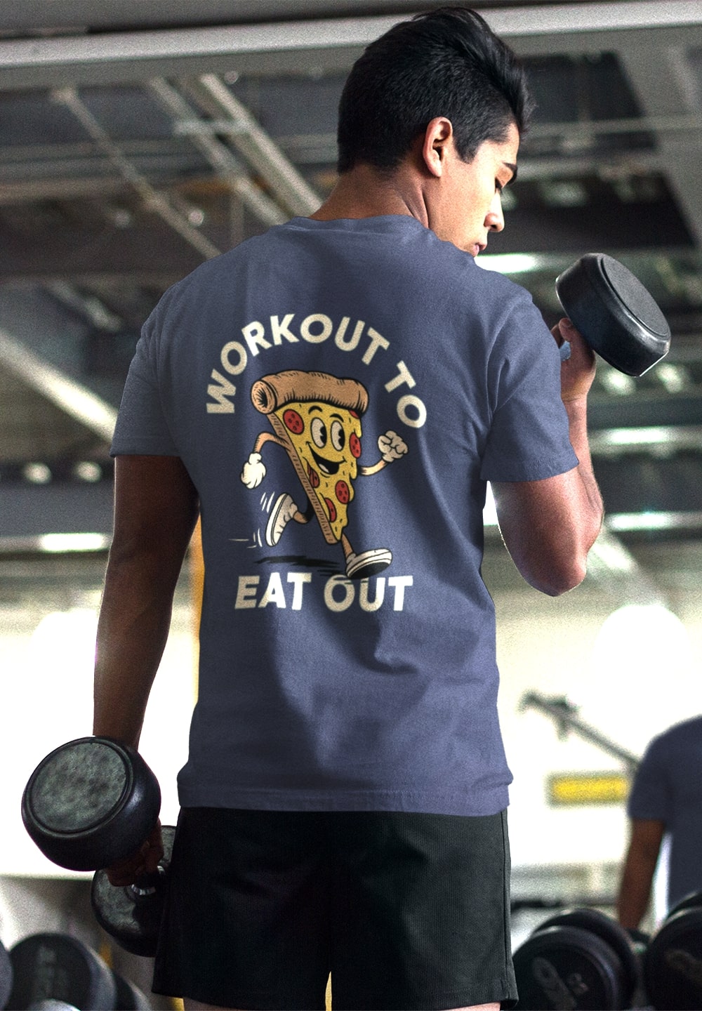 Workout to Eat Out Playful Gym T-shirt