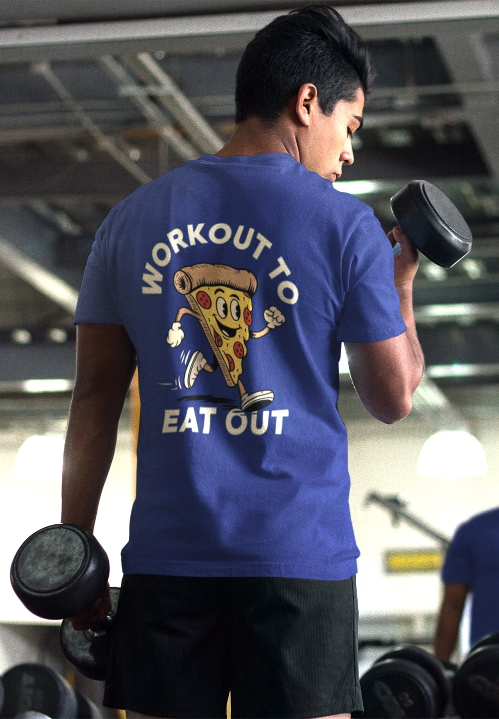 Workout to Eat Out Playful Gym T-shirt