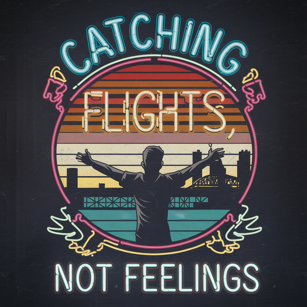 Catching Flights Not Feelings Round Neck Full Sleeve T-shirt