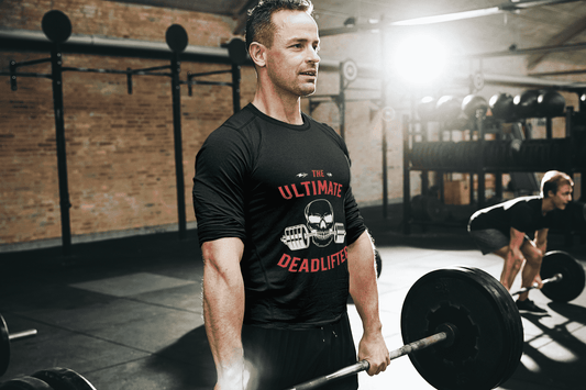 The Ultimate Deadlifter Round Neck Gym T-shirt for Men