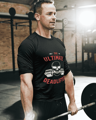 The Ultimate Deadlifter Round Neck Gym T-shirt for Men