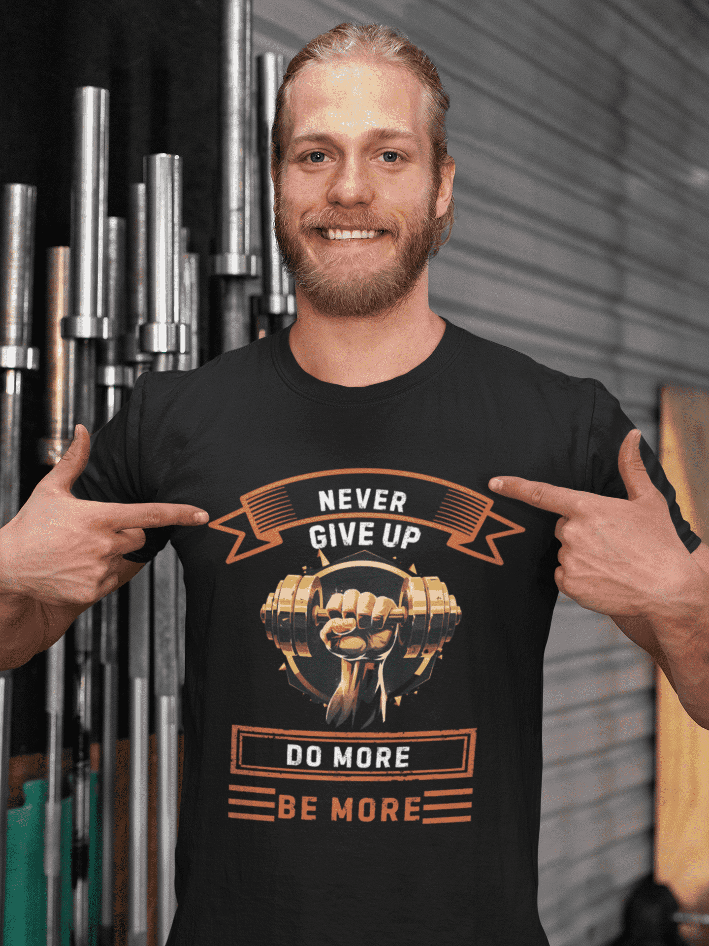 Do More Be More Round Neck Gym T-shirt for Men