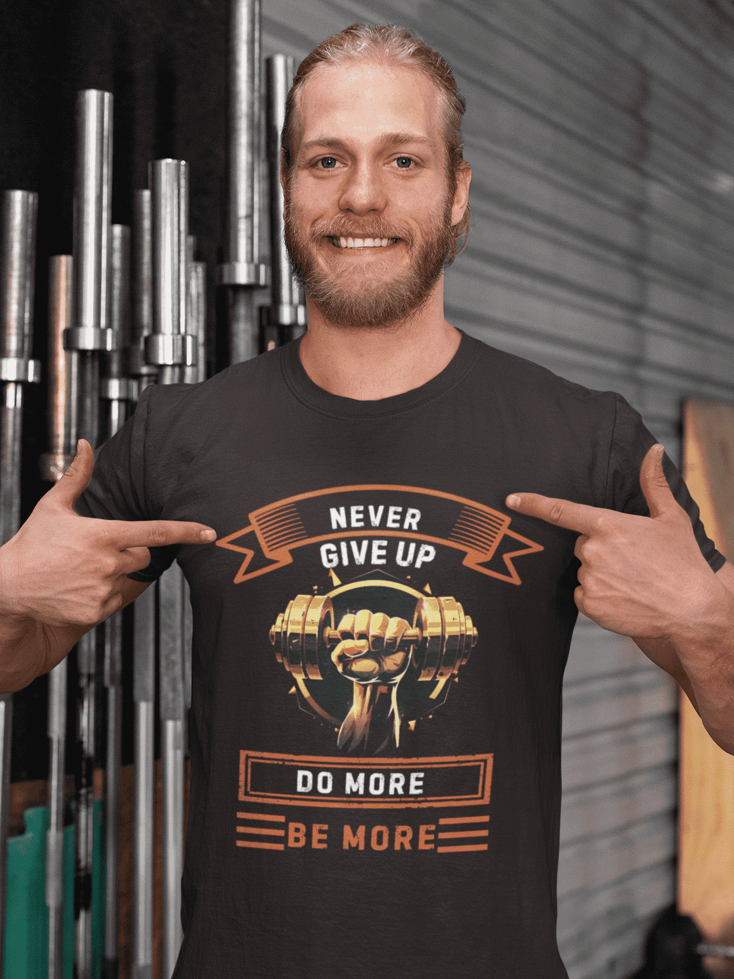 Do More Be More Round Neck Gym T-shirt for Men