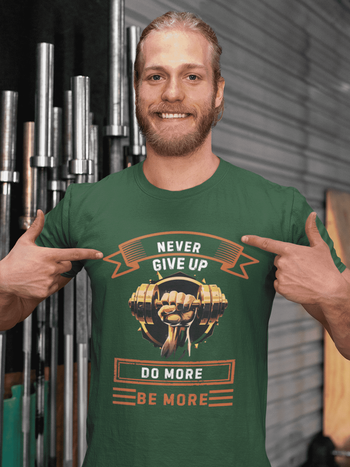 Do More Be More Round Neck Gym T-shirt for Men