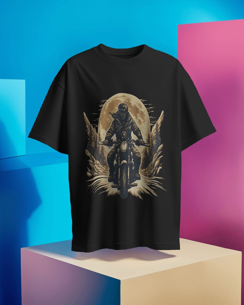 GhostRider Round Neck Biker T-shirt For Men