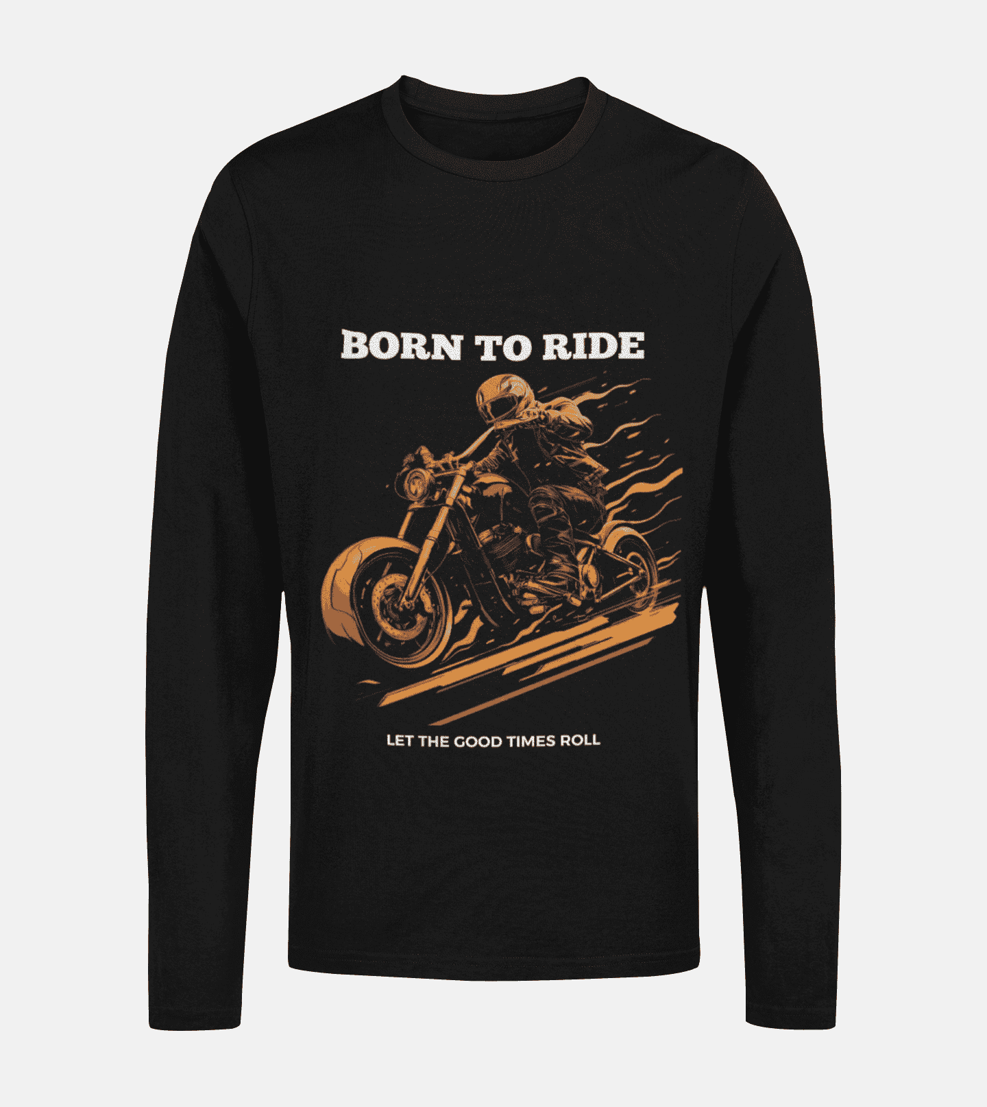 Born to Ride Round Neck Full Sleeve Bike T-shirt for Men