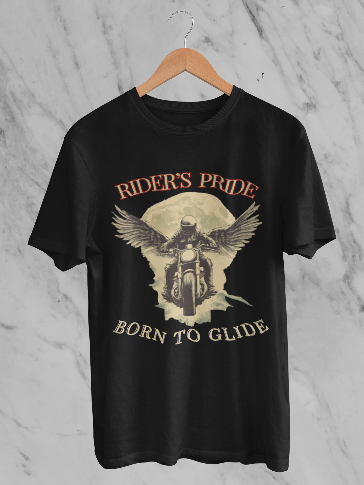 Rider's Pride Round Neck Half Sleeve Bike T-shirt for Men