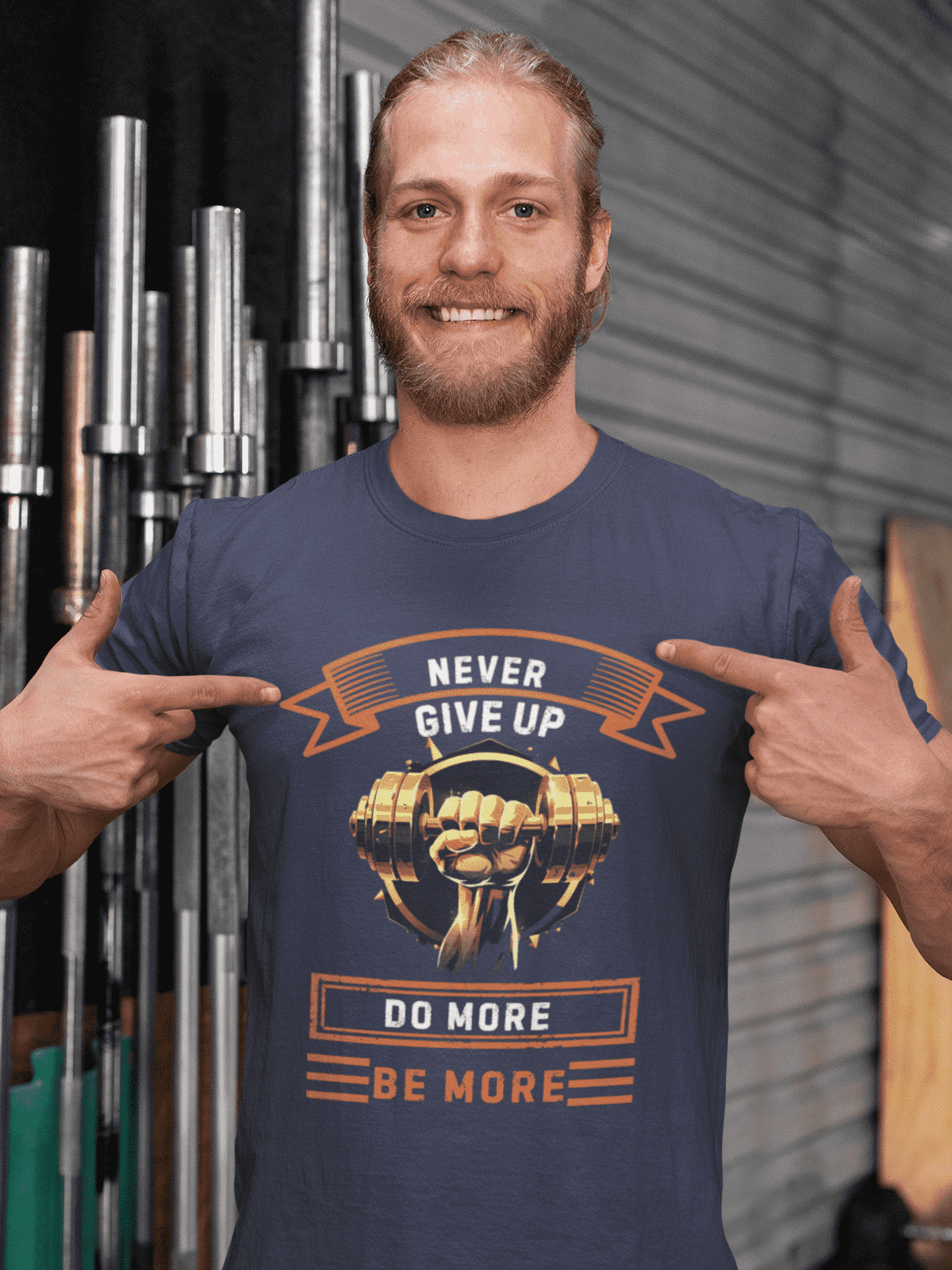 Do More Be More Round Neck Gym T-shirt for Men