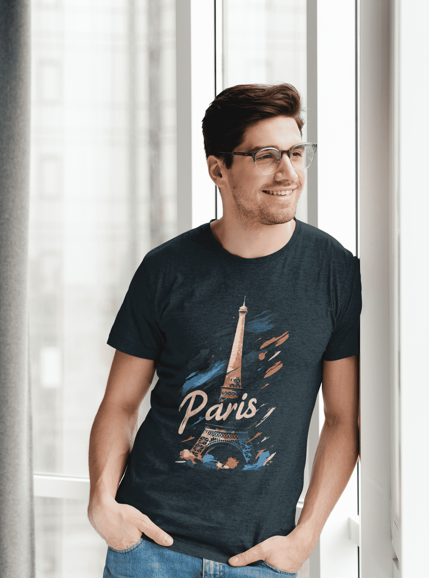 Paris Classic Round Neck T-shirt for Men